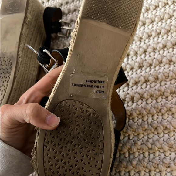 Rue21 Black and Tan Platform Sandals with Modern Design - Picture 8 of 9